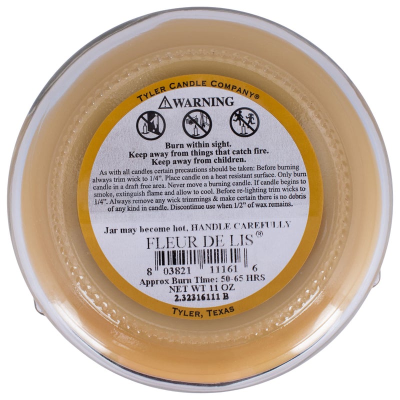 Tyler Candles - Fleur de Lis Scented Candle - 11 Ounce 2 Wick Candle - Image 4